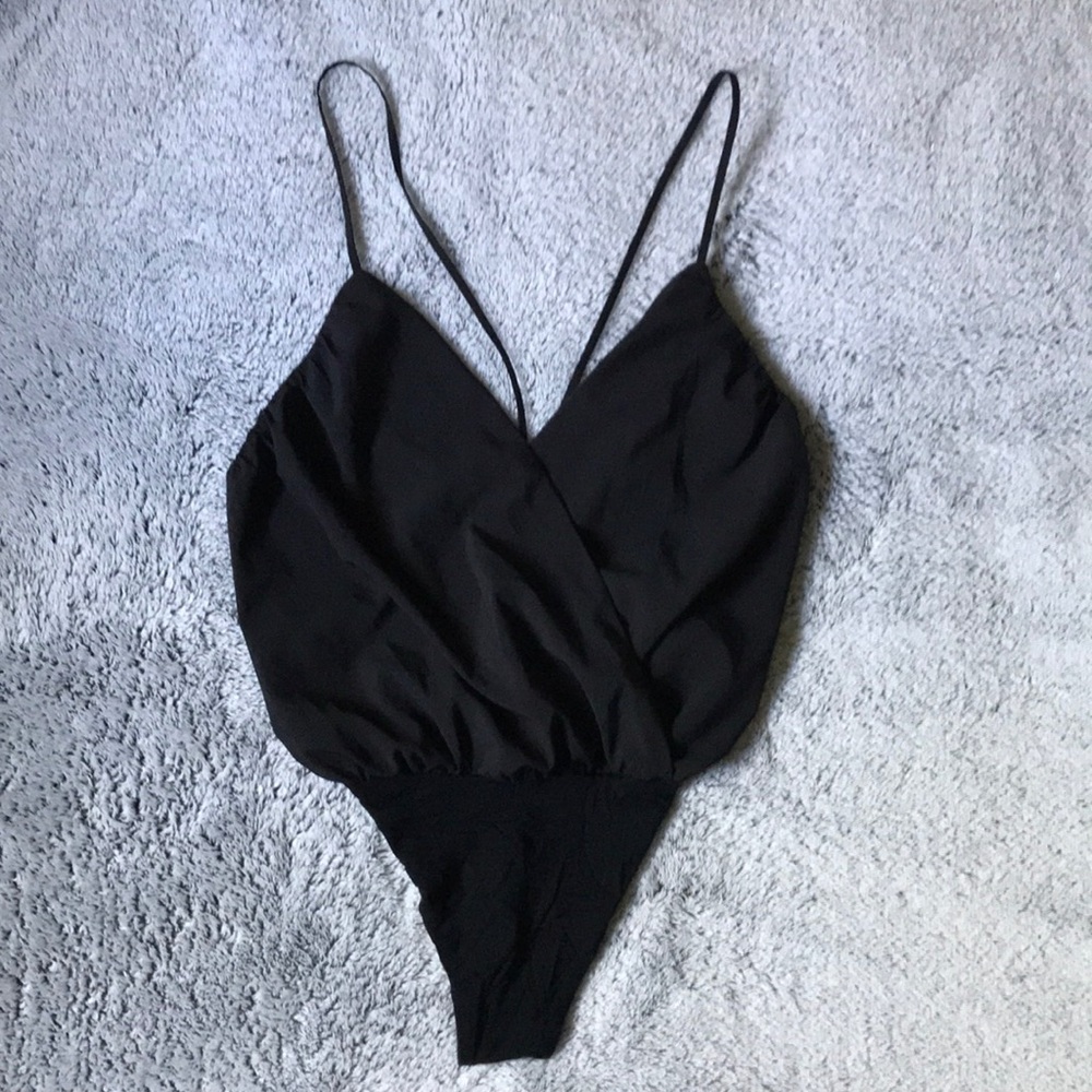 Bodysuit - NWT - Low Cut Low Back - Black - Sz S